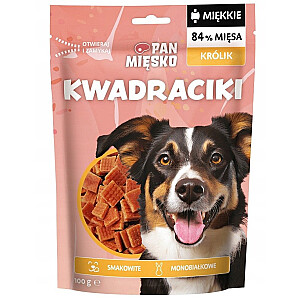 Лакомство для собак Mr. Meat Mr. Meat, квадратики, кролик (взрослый) 100 г