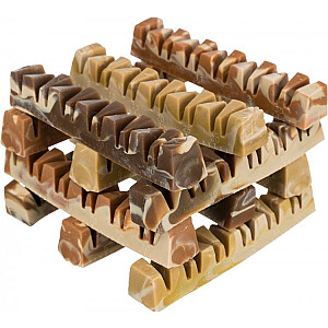 Trixie Denta Fun Veggie Jaw Bone, vegetariškas šunų skanėstas, 12 cm, 35 g, 100 vnt./pak.