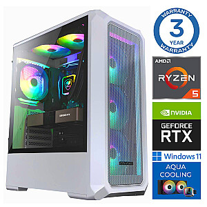 INTOP AQUA Ryzen 5 7600X 16GB DDR5 1TB SSD M.2 NVME RTX4060 8GB WIN11