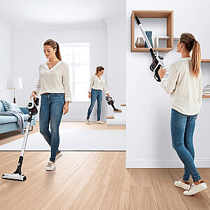 Bosch Serie 6 BCS61113 rankinis dulkių siurblys / elektrinė šluota 2 viename rankinis dulkių siurblys su baterija, sausas, be maišelio, baltas