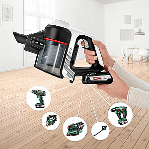 Bosch Serie 6 BCS61113 rankinis dulkių siurblys / elektrinė šluota 2 viename rankinis dulkių siurblys su baterija, sausas, be maišelio, baltas