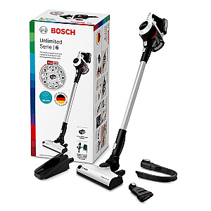 Bosch Serie 6 BCS61113 rankinis dulkių siurblys / elektrinė šluota 2 viename rankinis dulkių siurblys su baterija, sausas, be maišelio, baltas