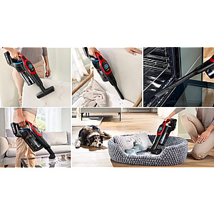 Bosch BCS1041PET пылесос/электровеник аккумуляторный сухой HEPA без мешка 0,4 л 23,5 Вт черный, красный 4 Ач