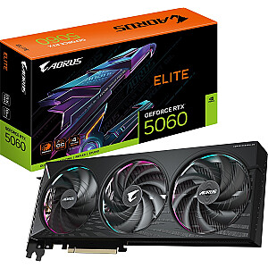 Видеокарта Gigabyte Aorus GeForce RTX 5060 Elite 8 ГБ GDDR7 DLSS4 (GV-N5060AORUS E-8GD)