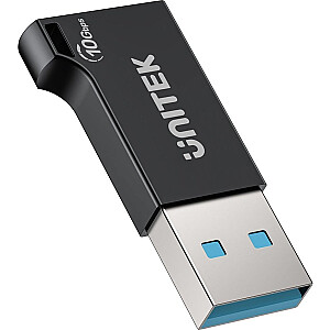 Адаптер Unitek USB-A на USB-C 10 Гбит/с, черный