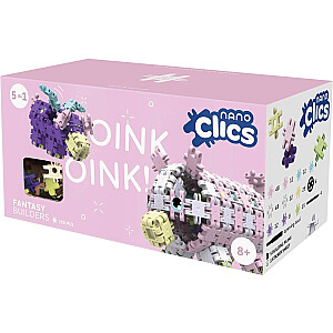 Nano Clics - konstrukcyjne, belgijskie klocki - Fantastyczni Konstruktorzy - Zestaw 250 elementów