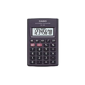 CASIO HL-4A-B 8-разрядный карманный калькулятор 56x87 мм черный