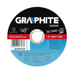 Grafito pjovimo diskas metalui 115x2,5x22,2 mm 41 A30-T-BF (57H706)