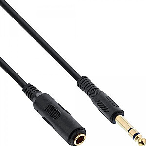 Кабель InLine Jack 6.3mm - Jack 6.3mm 5m черный (99975)