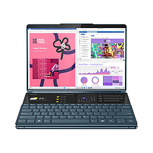 Lenovo Yoga Book 9 13IMU9 Ultra 7 155U 2x 13,3" 2,8K OLED 400 нит глянцевый 60 Гц 32 ГБ LPDDR5x-7467 SSD512 Intel Arc Graphics Win11 Tidal Teal + рюкзак B210 GX40Q17225