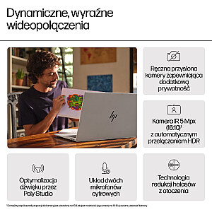 HP Envy 17T-DA000 Ultra 7-155H 17,3" FHD сенсорный 16 ГБ SSD512 BT Win11 Glacier Silver (REPACK) 2 года