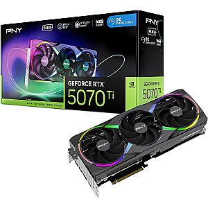 PNY GeForce RTX 5070 Ti EPIC-X RGB™ с тремя вентиляторами и 16 ГБ OC DLSS 4