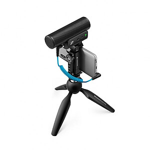 Sennheiser MKE 400 MOBILE KIT - конденсаторный микрофон, суперкардиоидный, оснащенный фильтром нижних частот со стойкой Manfrotto