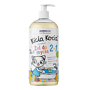 MOMME Нежный гель для мытья и шампунь 2в1 Kicia Kocia 500мл