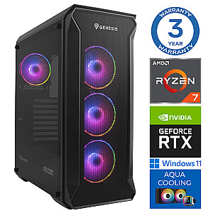INTOP AQUA Ryzen 7 8700F 16GB DDR5 1TB SSD M.2 NVME+2TB RTX5070 12GB WIN11Pro