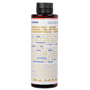 KORRES Athenian Grooming Barber&#39;s Очищающее средство для лица и бороды для мужчин 250 мл