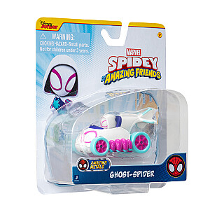 SPIDEY AND HIS AMAZING FRIENDS Metalinis automobilis, 7,5 cm