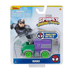 SPIDEY AND HIS AMAZING FRIENDS Metalinis automobilis, 7,5 cm