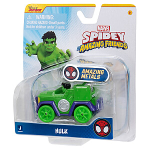 SPIDEY AND HIS AMAZING FRIENDS Metalinis automobilis, 7,5 cm