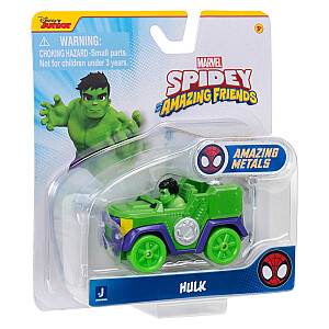 SPIDEY AND HIS AMAZING FRIENDS Metalinis automobilis, 7,5 cm