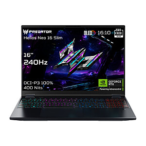 Acer Predator Helios Neo 16S AI PHN16S-71-95J5 16" FHD i9-275HX/64GB/1000GB/NVIDIA GF RTX 5070 Ti/Win11/ENG kbd/Black/2Y Warranty