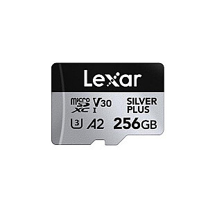 Karta Lexar Professional Silver Plus MicroSDXC 256 GB Class 10 UHS-I/U3 A2 V30 (LMSSIPL256G-BNANG)