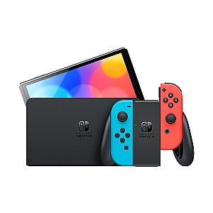 Nintendo Switch OLED portable game console 17.8 cm (7") 64 GB Touchscreen Wi-Fi Black, Blue, Red