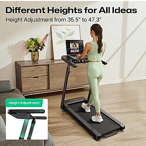 Treadmill with built-in work and exercise desk UREVO Foldi 3S