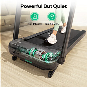 Treadmill with built-in work and exercise desk UREVO Foldi 3S