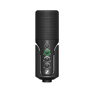Sennheiser PROFILE STREAMING SET - Mikrofon streamingowy, pojemnościowy, kardioidalny, ramię ze zintegrowaną szyną na kable, 3-metrowy kabel USB-C i pokrowiec na mikrofon
