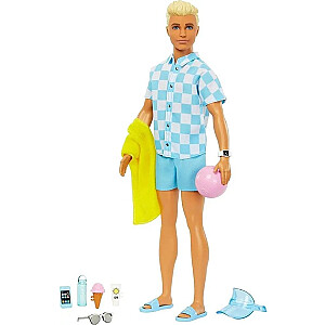 Lalka Barbie Barbie Ken na plaży Lalka + akcesoria (HPL74)