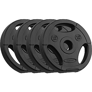 Rebel Zestaw obciążeń bitumicznych 4x1.25kg, otwór 31mm, talerz z uchwytami, REBEL ACTIVE