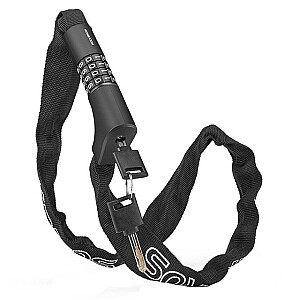 Rockbros Combination and key bike lock, 0.95 m, black