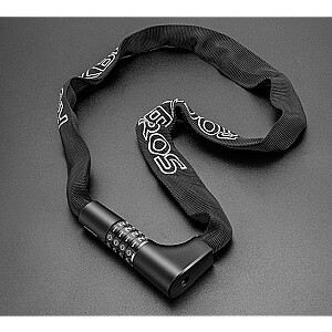 Rockbros Combination and key bike lock, 0.95 m, black