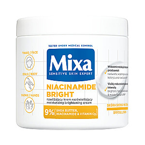 MIXA Niacinamide Bright увлажняющий и осветляющий крем для лица, тела и рук 400 мл