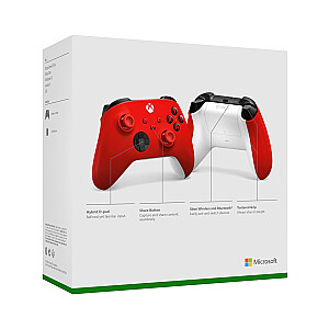 Microsoft Xbox Wireless Controller Red Bluetooth/USB Gamepad Analogue / Digital Xbox, Xbox One, Xbox Series S, Xbox Series X