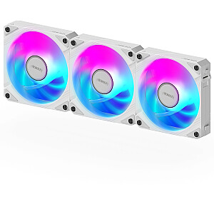 GIGABYTE ventilátor AORUS EZ CHAIN FAN ICE 3-PACK, 3x120mm, bílá