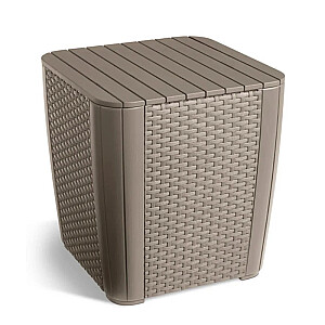 Dārza galdiņš/uzglabāšanas kaste Luzon Flat Wicker bēšs