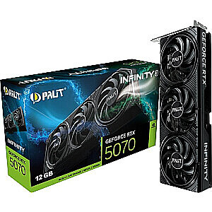 Видеокарта Palit GeForce RTX 5070 Infinity 3 12GB GDDR7 (NE75070019K9-GB2050S) (Copy)