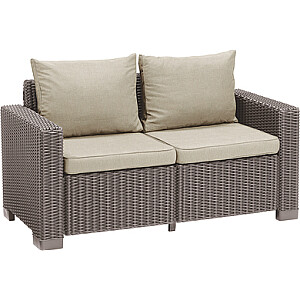 Dārza dīvāns divvietīgs California 2 Seater Sofa bēšs