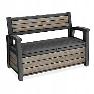 Uzglabāšanas sols Deco Garden Bench 227L Ashwood pelnu pelēks
