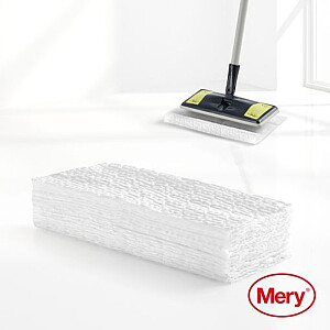 Putekļu savākšanas lupatiņas mikrošķiedras 20 gab. grīdas birstei Dust Mop 29,5x21,5cm