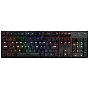 Hator HTK204UA Icefall Mecha Rainbow 104 Bezvadu Spēļu klaviatūra ENG/UA/RU