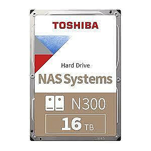 Жесткий диск TOSHIBA N300 16 ТБ SATA 3.0 256 МБ 7200 об / мин 3,5 дюйма HDWG31GUZSVA