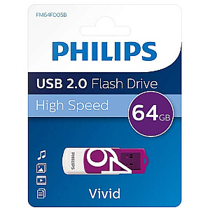 „USB 2.0 Flash Drive Vivid Edition“ (nuotrauka) 64 GB