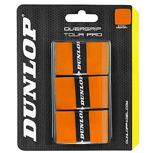 Padelis yra aukščiau. Laikrodžio mechanizmas Dunlop TOUR PRO 3 lizdinės plokštelės, oranžinė
