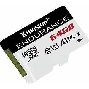 „Kingston Endurance“ 64 GB „MicroSDXC“ kortelės klasė 10 UHS-I / U1 A1 (SDCE / 64 GB)