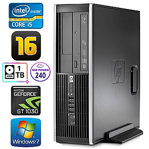 Персональный компьютер HP 8100 Elite SFF i5-750 16 ГБ 240SSD + 1 ТБ GT1030 2 ГБ DVD WIN7Pro