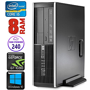 Stacionarūs kompiuteris HP 8100 Elite SFF i5-750 8GB 240SSD GT1030 2GB DVD WIN10