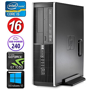 Stacionarūs kompiuteris HP 8100 Elite SFF i5-750 16GB 240SSD GT1030 2GB DVD WIN10